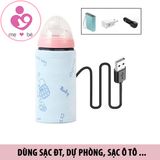Túi ủ giữ nhiệt bình sữa nguồn điện từ đầu cắm USB