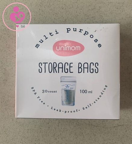 Túi trữ sữa đa năng Unimom Hàn Quốc hộp 30 túi 100ml UM870497