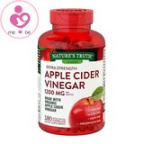 Hỗ trợ giảm cân Apple Cider Vinegar 1200mg của Mỹ lọ 180 viên