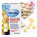 Viên ngậm bổ sung vitamin D3 Mivolis của Đức cho trẻ từ 4 tuổi hộp 60 viên