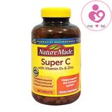 Viên tăng cường hệ miễn dịch Super C with vitamin D3 & zinc của Mỹ lọ 200 viên