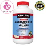 Viên uống bổ khớp Glucosamin HCL & MSM 1500mg của Mỹ KIRKLAND Signature hộp 375 viên