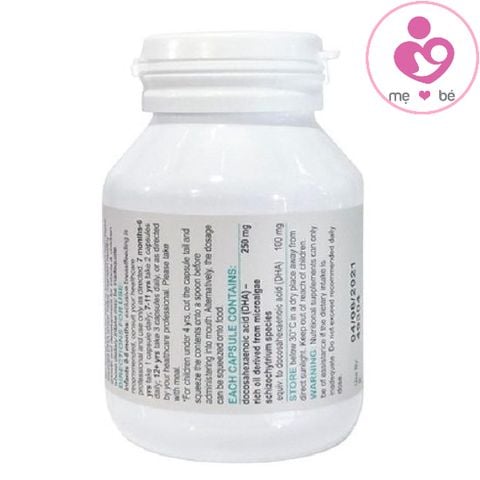 DHA for kids của bioisland Úc cho trẻ từ 7 tháng tuổi lọ 60 viên