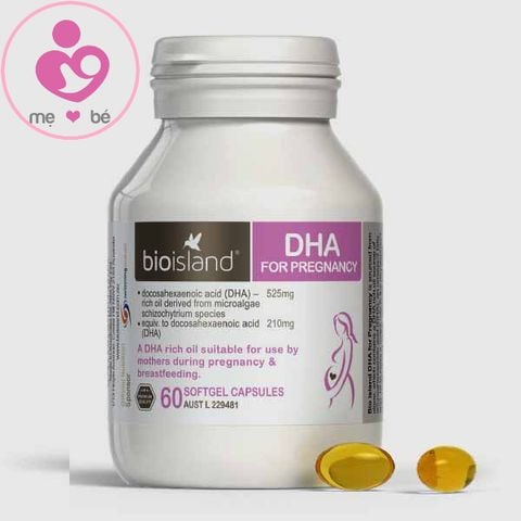 DHA cho bà bầu Bioisland for Prenancy của Úc lọ 60 viên