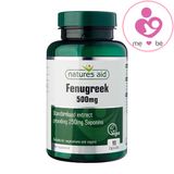 Viên uống lợi sữa cho mẹ nuôi con bú Natures Aid Fenugreek 500mg hộp 90 viên