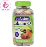 Kẹo dẻo bổ sung canxi và vitamin D3 Vitafusion Calcium+D3 của Mỹ lọ 100 viên