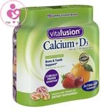 Kẹo dẻo bổ sung canxi và vitamin D3 Vitafusion Calcium+D3 của Mỹ lọ 100 viên