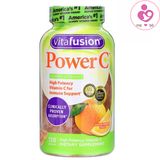 Combo 2 lọ kẹo dẻo bổ sung vitamin C Vitafusion Power C của Mỹ 150 viên/lọ