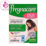 Vitabiotics Pregnacare Plus Omega 3 bổ sung vitamin & khoáng chất cho bà bầu hộp 56 viên