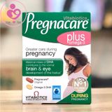 Vitabiotics Pregnacare Plus Omega 3 bổ sung vitamin & khoáng chất cho bà bầu hộp 56 viên