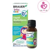 Vitamin tổng hợp Brauer Baby & Kids 0+ của Úc cho bé 0-12 tháng lọ 45ml