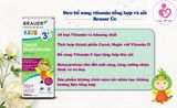 Vitamin tổng hợp Brauer Kids Liquid Multivitamin with Iron 3+ của Úc cho bé từ 3 tuổi lọ 200ml