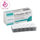 Vitamin D-Fluoretten 500 I.E của Đức hộp 90 viên