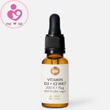 Vitamin D3 + K2 MK7 (200 IE) Sunday Natural của Đức cho bé từ sơ sinh đến 4 tuổi