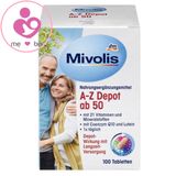 Vitamin tổng hợp Mivolis A-Z Depot ab 50 của Đức cho người trên 50 tuổi hộp 100 viên