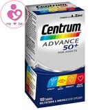 Vitamin tổng hợp Centrum Advance 50+ For Adults của Úc cho người trên 50 tuổi lọ 100 viên