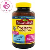Vitamin tổng hợp cho bà bầu Nature Made Prenatal Folic Acid + DHA của Mỹ lọ 150 viên