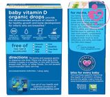 Vitamin D3 hữu cơ Mommys Bliss Organic Drop Của Mỹ (lọ 3,24ml)