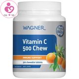 Vitamin C Wagner Vitamin C 500 Chew của Úc lọ 500 viên
