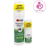 Set cặp đôi xịt chống muỗi và côn trùng cắn bé Pediakid Bouclier Insect chai 100ml + 20ml