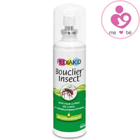Set cặp đôi xịt chống muỗi và côn trùng cắn bé Pediakid Bouclier Insect chai 100ml + 20ml