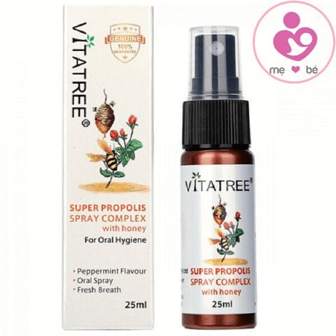 Keo ong Vitatree của Úc giúp giảm ho viêm họng, tăng sức đề kháng cho trẻ từ 2 tuổi lọ 25ml