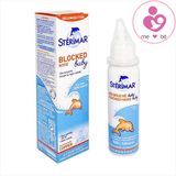 Xịt Sterimar Blocked Nose Baby nội địa Pháp kháng viêm mũi – chai xịt cá heo cam 100ml