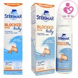 Xịt Sterimar Blocked Nose Baby nội địa Pháp kháng viêm mũi – chai xịt cá heo cam 100ml