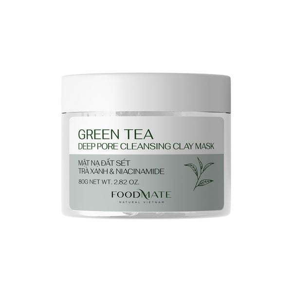 Mặt nạ đất sét Trà xanh FOODMATE Green Tea Deep Pore Cleansing Clay Mask 80g