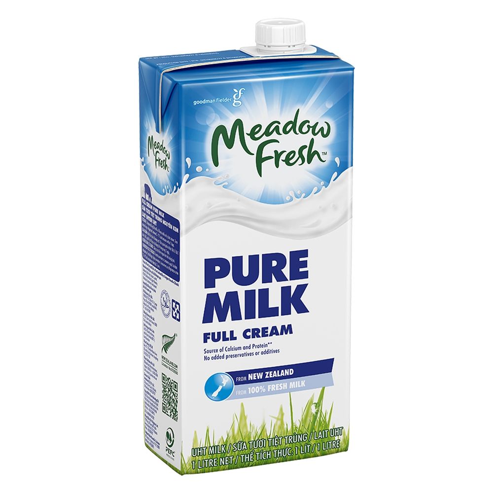  SỮA TƯƠI TIỆT TRÙNG NGUYÊN KEM MEADOW FRESH 1L*12 HỘP 