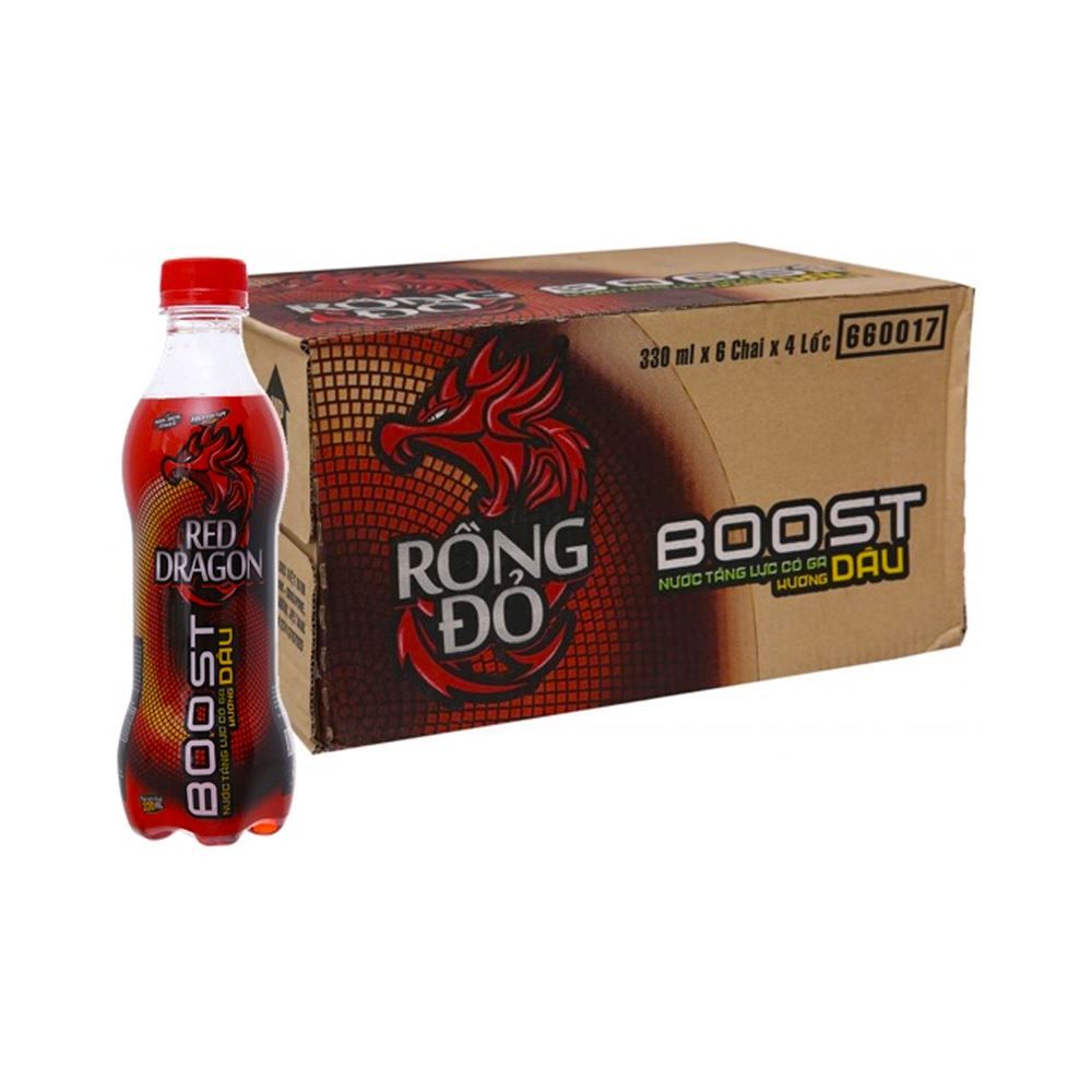  THÙNG NƯỚC RỒNG ĐỎ-DÂU CHAI 330ML 