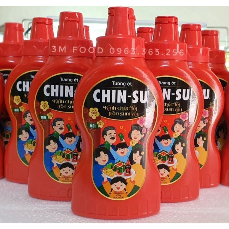  TƯƠNG ỚT CHIN-SU MN TẾT 3BL X 8 CHAI X 250GR 