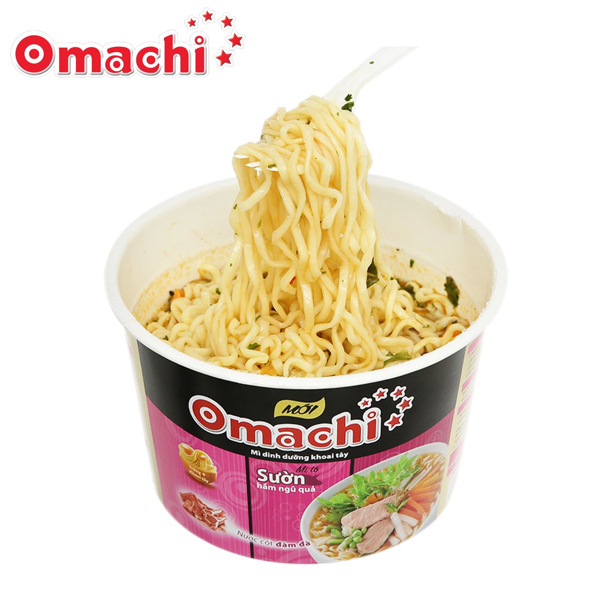  MÌ DINH DƯỠNG KHOAI TÂY OMACHI SƯỜN HẦM NGŨ QUẢ 18 TÔ X 95GR 