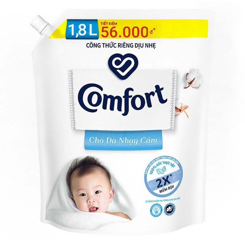  COMFORT DA NHẠY CẢM 1.8L *4 TÚI/ THÙNG 