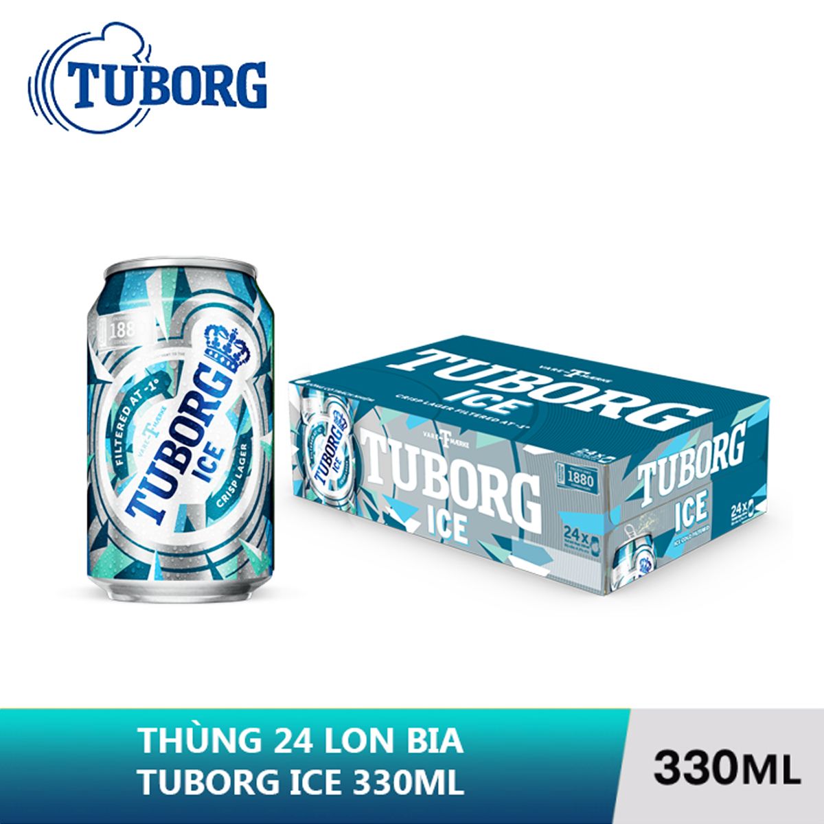  THÙNG TUBORG ICE 24 LON (330ML) - TRÚNG THƯỞNG 