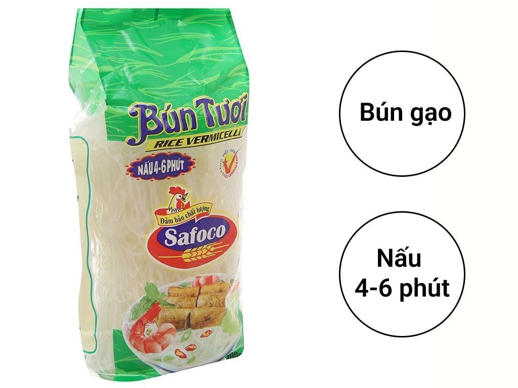  BÚN TƯƠI SAFACO 300GR X 15 GÓI 