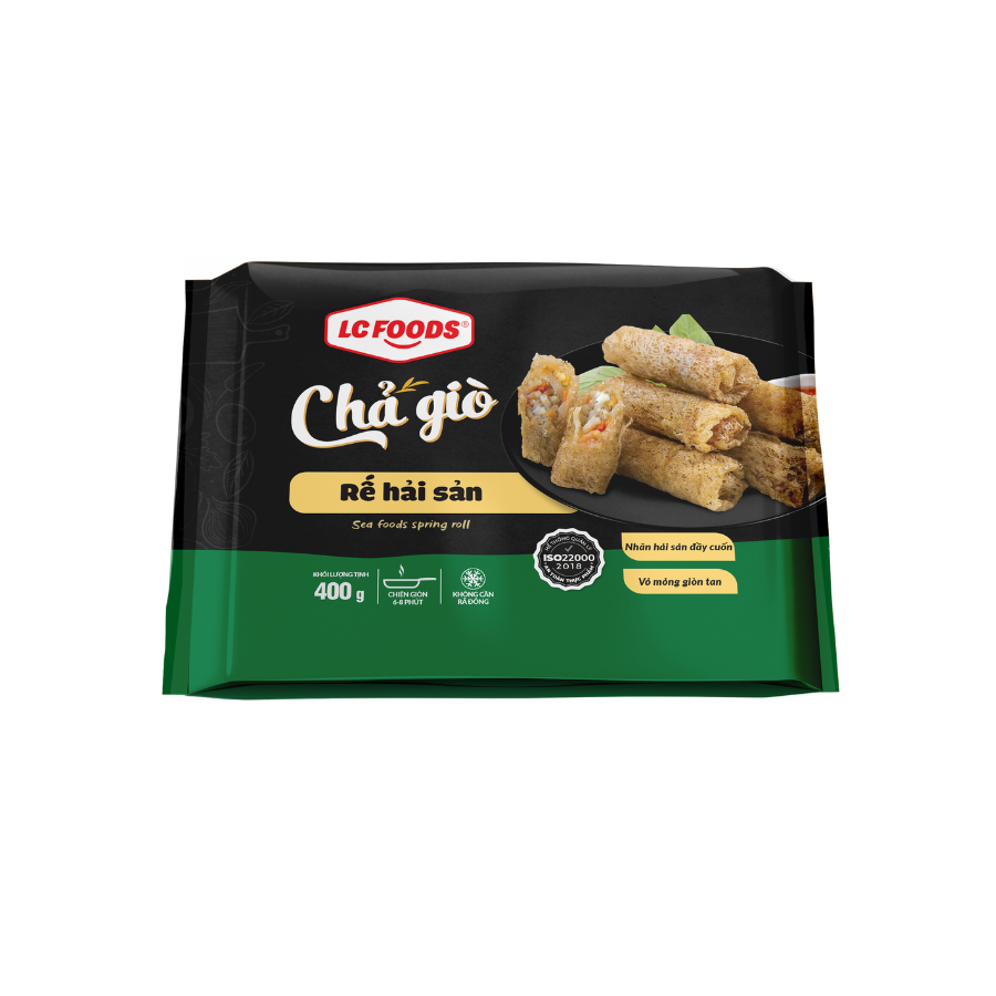  CHẢ GIÒ RẾ HẢI SẢN LC 400G*10 GÓI 