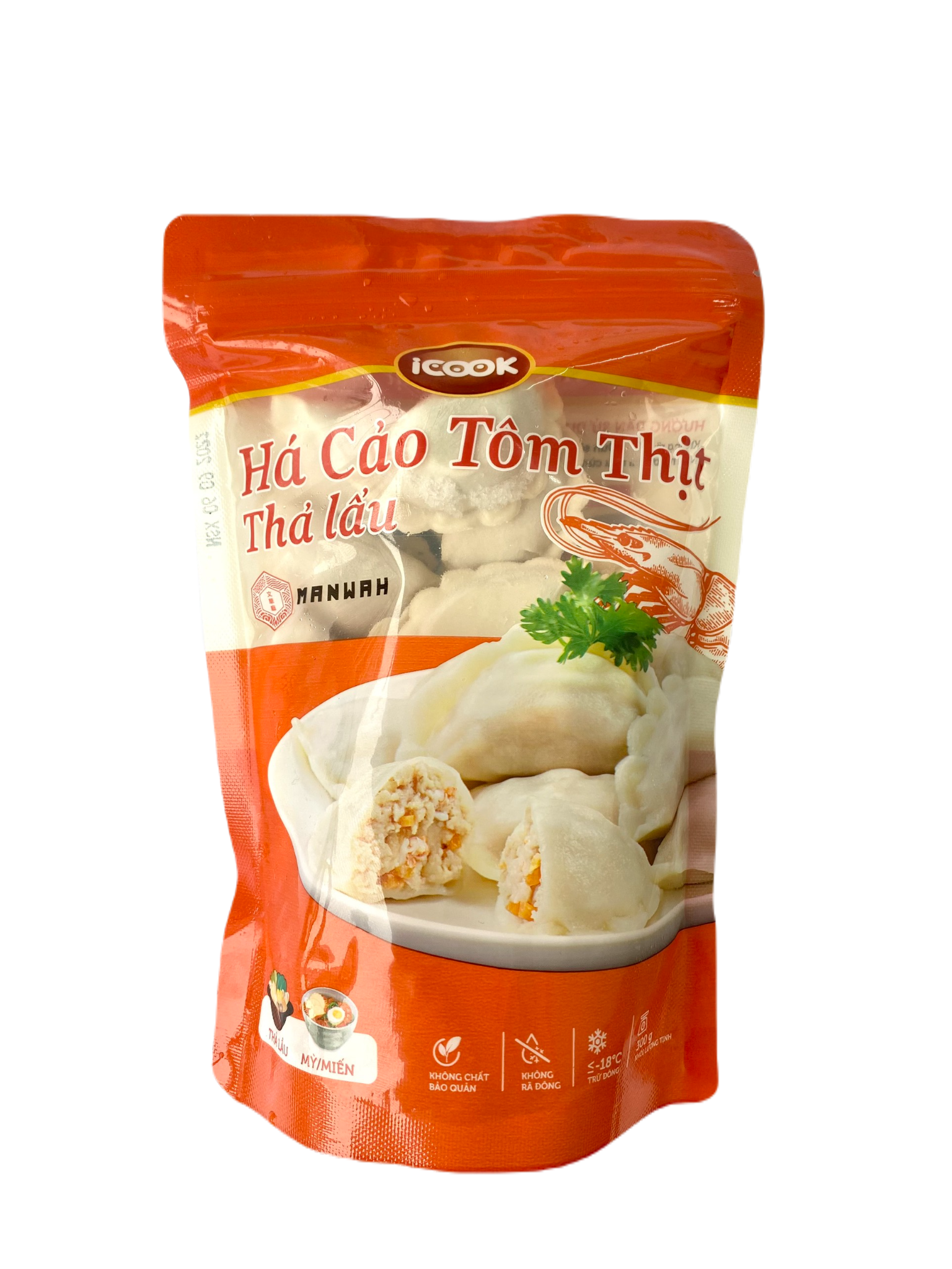  Há cảo tôm thịt iCOOK 300g 