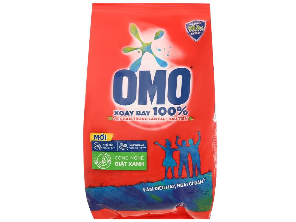  BỘT GIẶT OMO ĐỎ 380G X 36 GÓI 