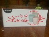  HỘP 3 Ly sứ cao cấp Nescafe 