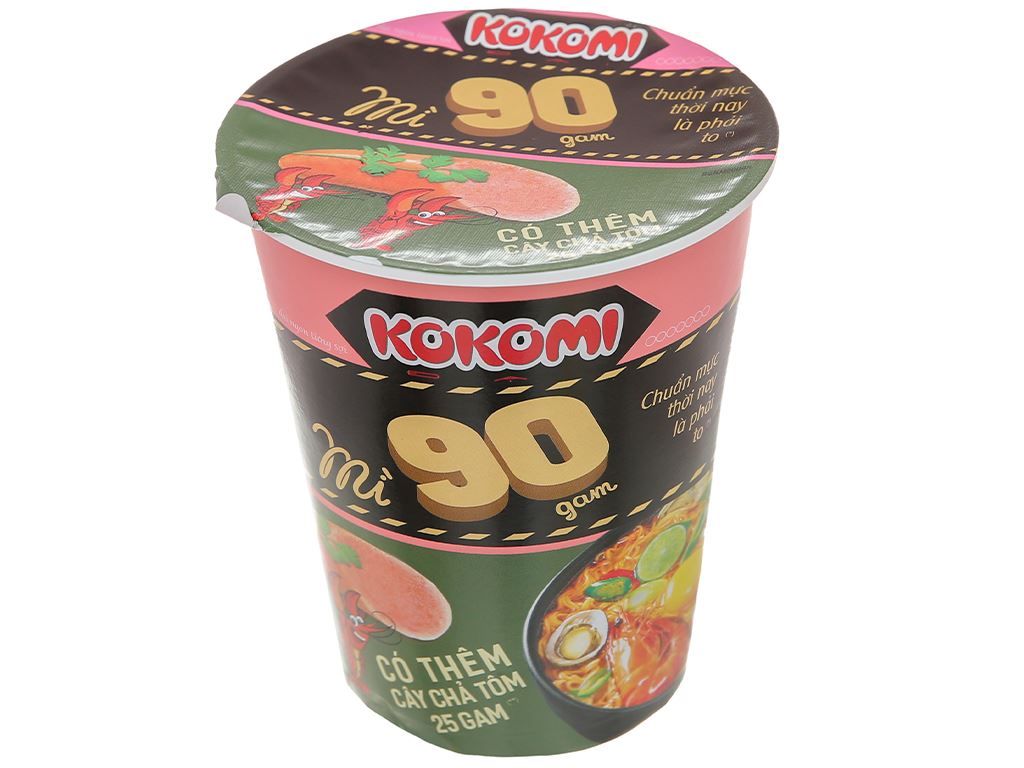  MÌ KOKOMI ĐẠI 90G TÔM CHUA CAY (CÓ THỊT) MN 24 HỘP 