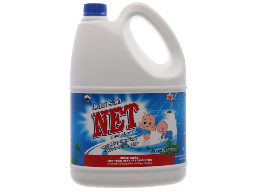  NƯỚC LAU SÀN NET HƯƠNG BẠC HÀ 4 KG 