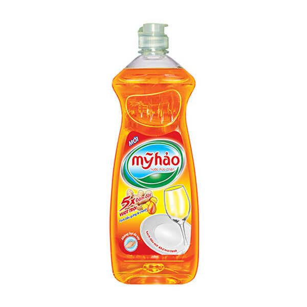  NƯỚC RỬA CHÉN MỸ HẢO 5X HƯƠNG GỪNG 750GR X 12 CHAI 