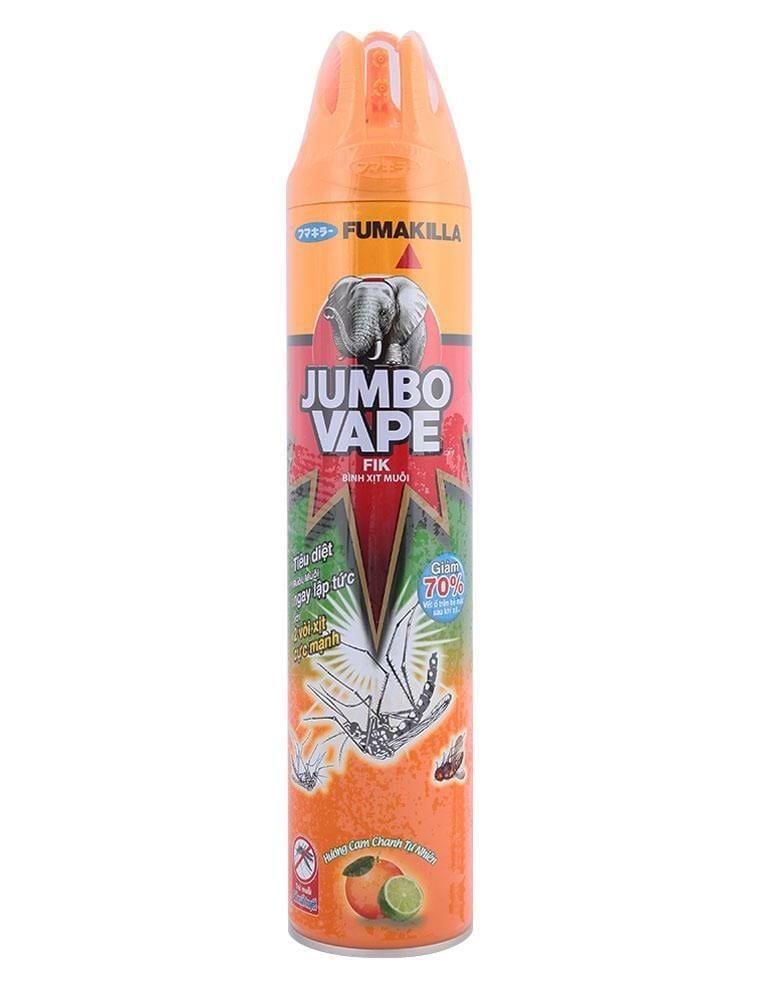  XỊT MUỖI JUMBO VAPE 600ML X 24 CHAI 