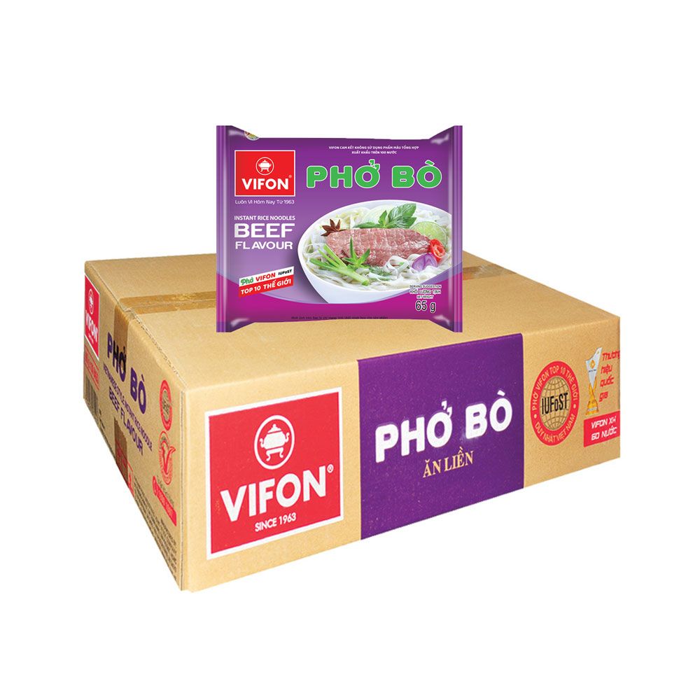  PHỞ  BÒ VIFON 30 GÓI X 65G 