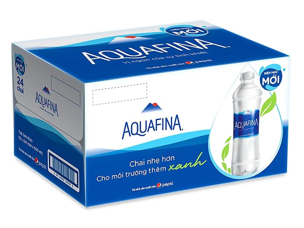  THÙNG NƯỚC SUỐI AQUAFINA 500ML*24 CHAI/TH 