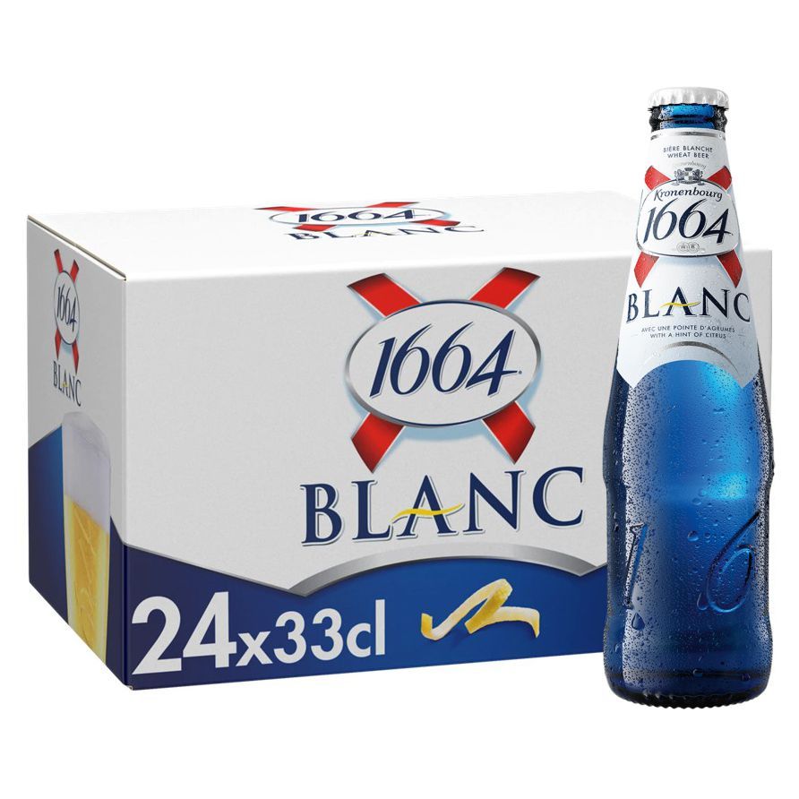  BIA K. 1664 BLANC 24 CHAI 330 ML (KO HỒI VỎ) 