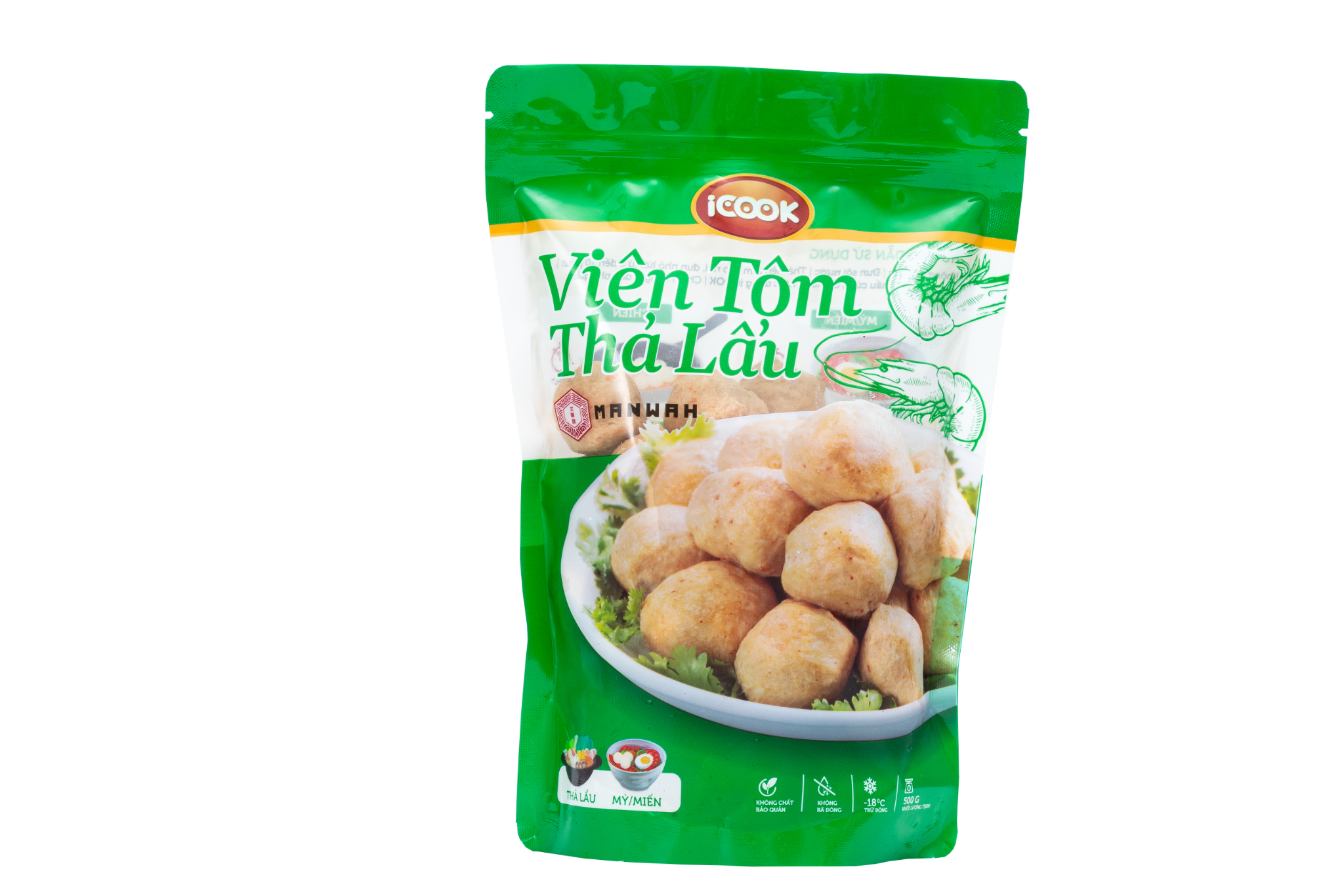  Viên tôm iCook 500g 