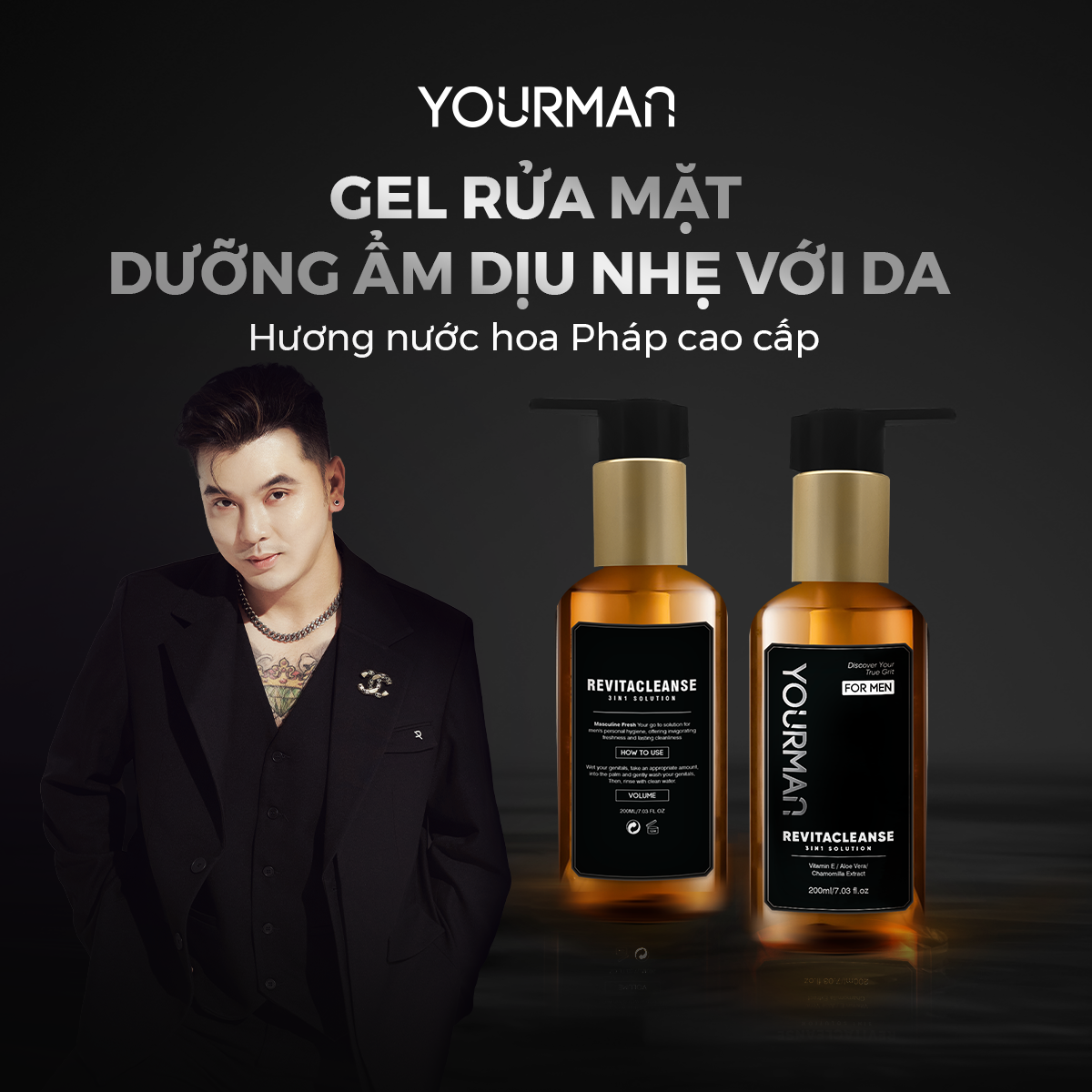  Yourman - SRM giảm nhờn sạch mụn 