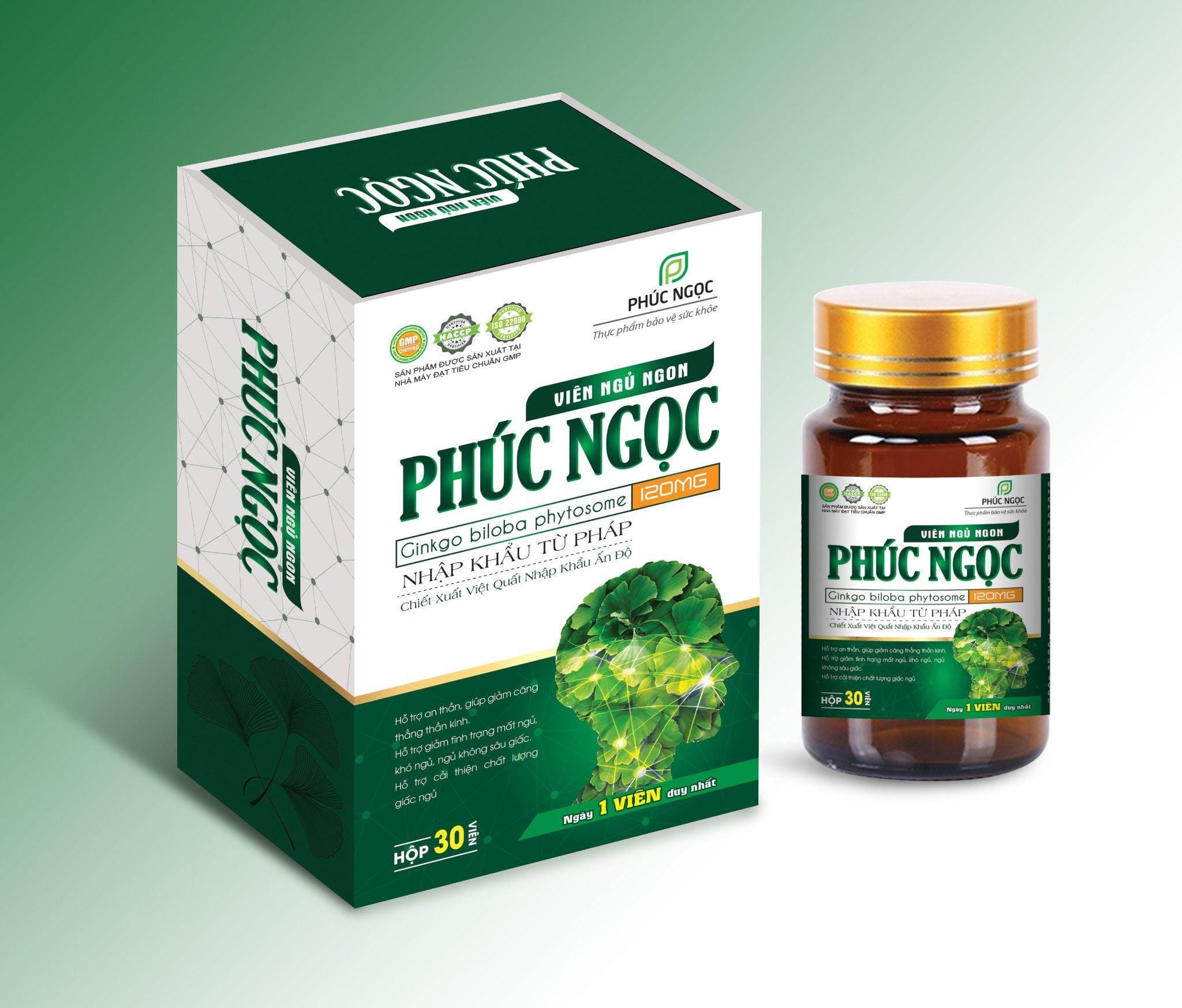  Combo 2 hộp Viên ngủ ngon Phúc Ngọc 